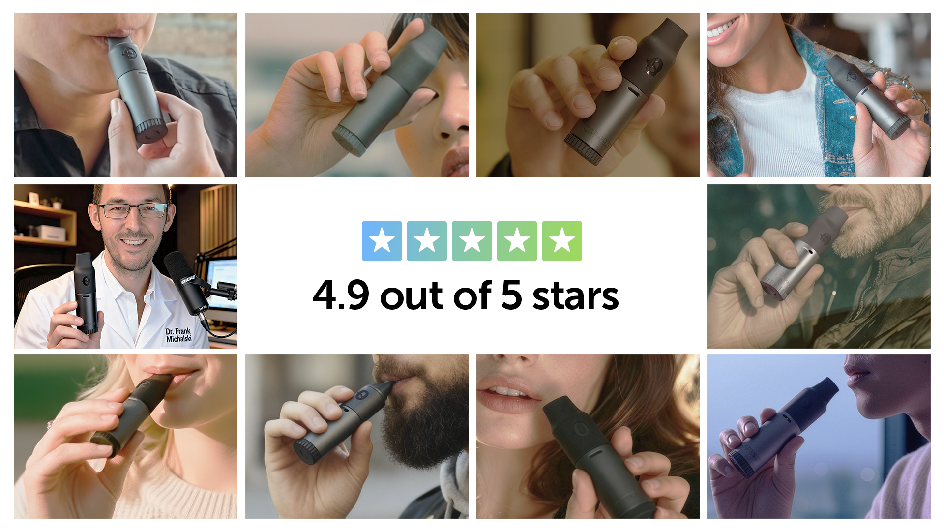 Capnos users across America - 4.9 out of 5 stars rating